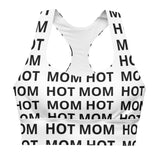 Hot Mom Allover Block Print Longline Sports Bra (multiple colors)