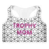 Geometric Print Padded Trophy Mom Sports Bra