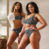 Hot Mom Allover Block Print Two Piece (multiple colors)