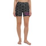 Geometric Print Trophy Mom Shorts