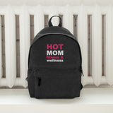 Hot Mom Logo Embroidered Backpack