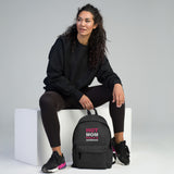 Hot Mom Logo Embroidered Backpack