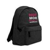 Hot Mom Logo Embroidered Backpack