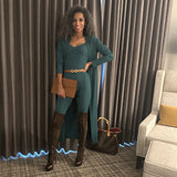 Ribbed Catsuit with Duster - multiple colors