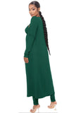 Ribbed Catsuit with Duster - multiple colors