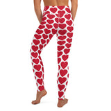 Red Heart Leggings in White