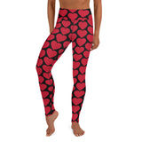Red Heart Leggings in Black