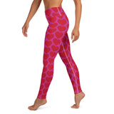Red Heart Leggings in Pink
