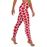 Red Heart Leggings in White