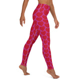 Red Heart Leggings in Pink