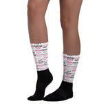 Hot Mom Allover Print Crew Socks - multiple colors