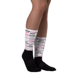 Hot Mom Allover Print Crew Socks - multiple colors