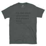 Mom Who Cusses Tee in Black (Dirty)