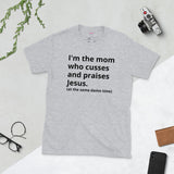Mom Who Cusses Tee in Black (Dirty)