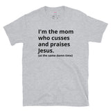 Mom Who Cusses Tee in Black (Dirty)