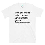 Mom Who Cusses Tee in Black (Dirty)