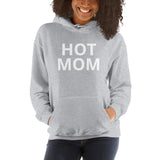 Hot Mom Unisex Hoodie in White