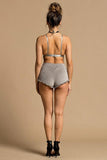 Velour Bra & Shorts Lounge Set