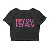 Chosen Hot Mom Crop Tee in Pink