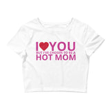 Chosen Hot Mom Crop Tee in Pink