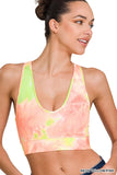 Tie-dye Smooth V-Neck Sports Bra