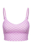 Checkered Sports Bra