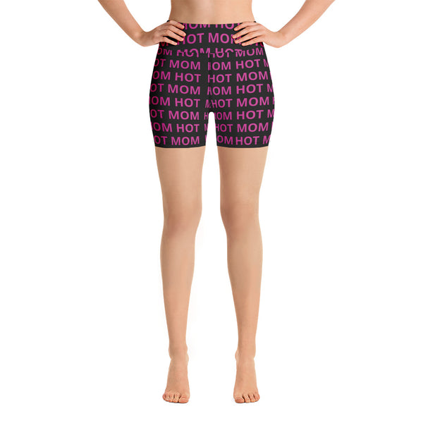 Hot Mom Allover Block Print Shorts (multiple colors)
