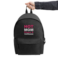 Hot Mom Logo Embroidered Backpack