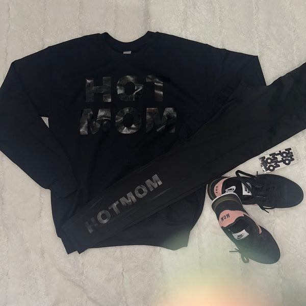 Black on Black Hot Mom Sweatshirt