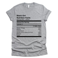 Black Girl Nutrition Tee (multiple colors)