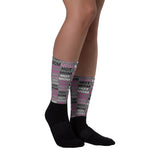 Hot Mom Allover Print Crew Socks - multiple colors
