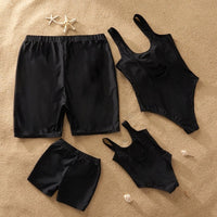 Black/Gold Princess Kid's Swimsuit