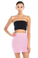 Striped Bodycon Skirt