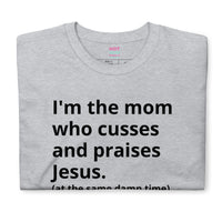 Mom Who Cusses Tee in Black (Dirty)