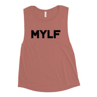 MYLF Muscle Tee in Black