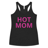 Hot Mom Racerback Tank in Pink